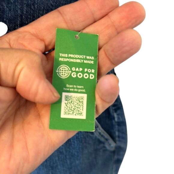 Gap Denim indigo Blue Jean Overall MIDI Boho Gorpecore Hippie Dress 8 - Picture 9 of 14